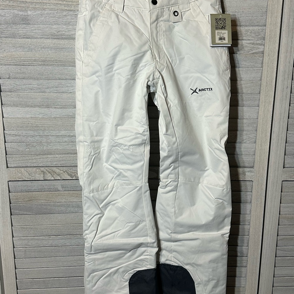 Arctix White Trousers with Waterproof Material and Straight Leg Design